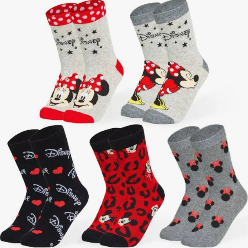 Disney Minnie Mouse 5 piece sock set